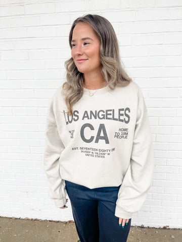 Sand Los Angeles Oversized Sweatshirt