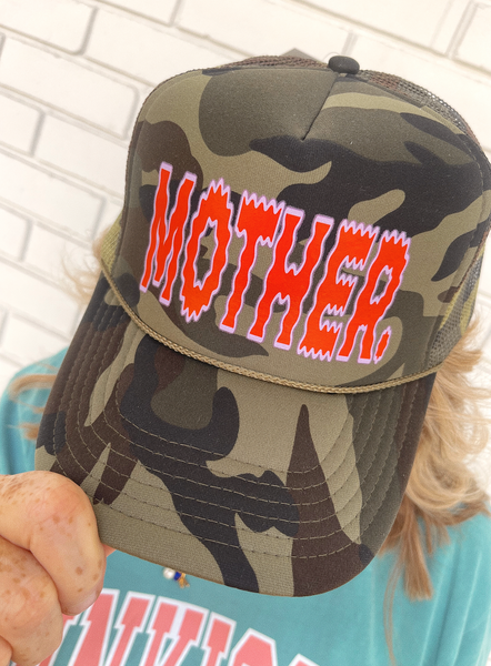 Wavy Mother Camo Trucker Hat