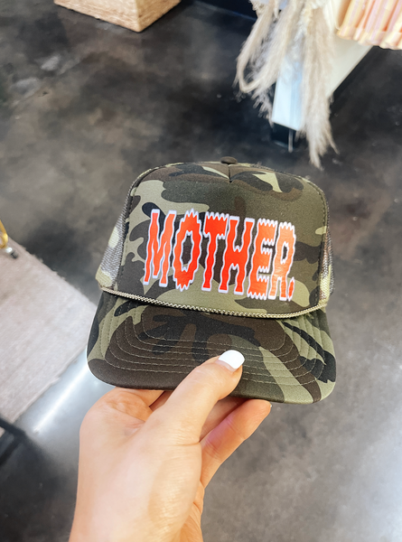 Wavy Mother Camo Trucker Hat