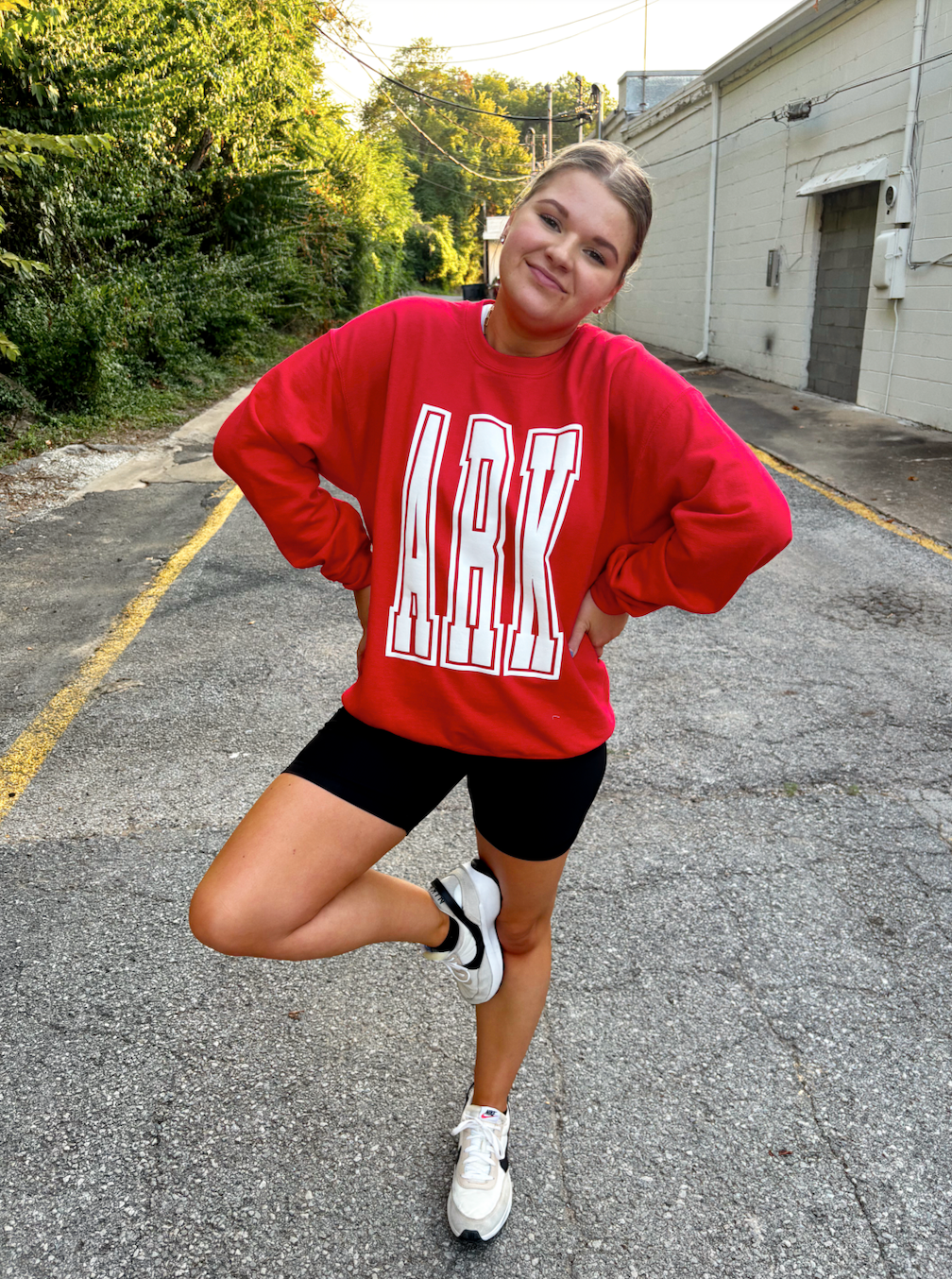 ARK Red Puff Sweatshirt