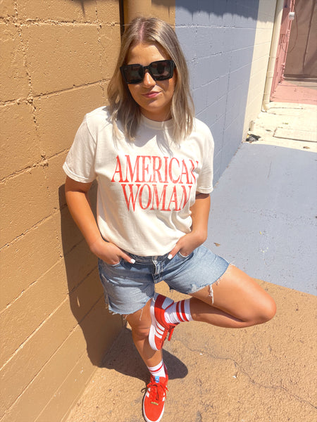 American Woman Ivory Tee