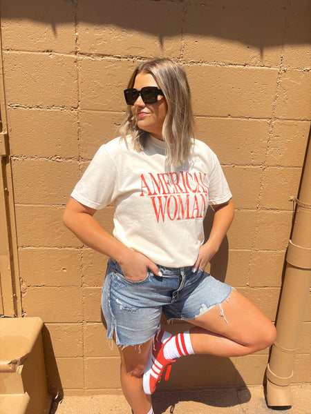 American Woman Ivory Tee