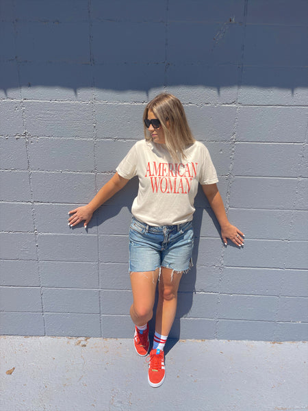 American Woman Ivory Tee